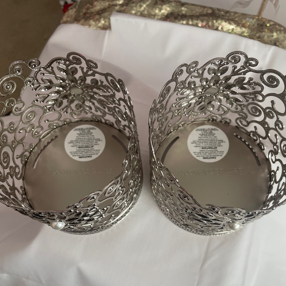 Elegant Silver Candle Holders - Picture 3 of 4
